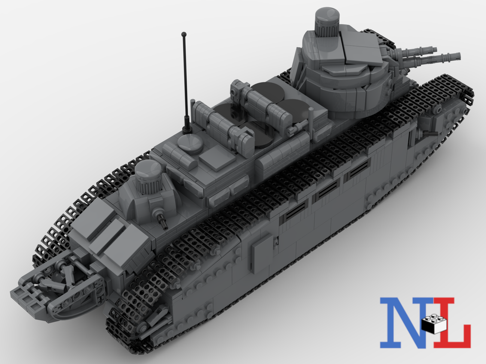 LEGO MOC WW1 Char 2C French Tank by NLBricks | Rebrickable - Build with ...