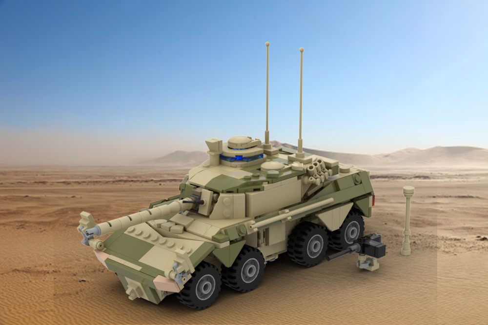 LEGO MOC-224636 Rooikat Tank (With Camoflauge) by 640Maple ...