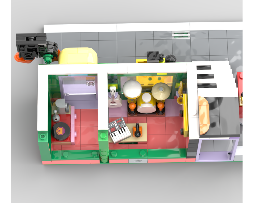 LEGO MOC-224666 Music Store and Apartment Modular Building by ...