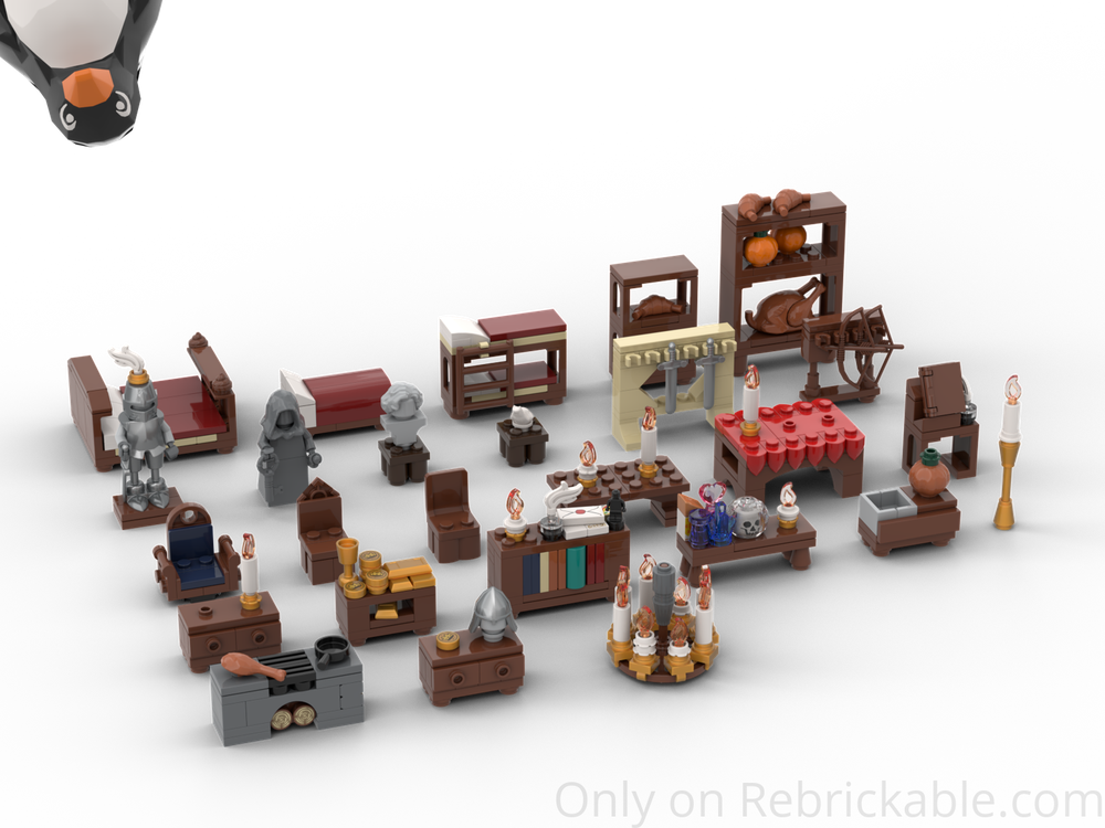 LEGO MOC-224674 basic castle furnature by penguin_bobo | Rebrickable ...