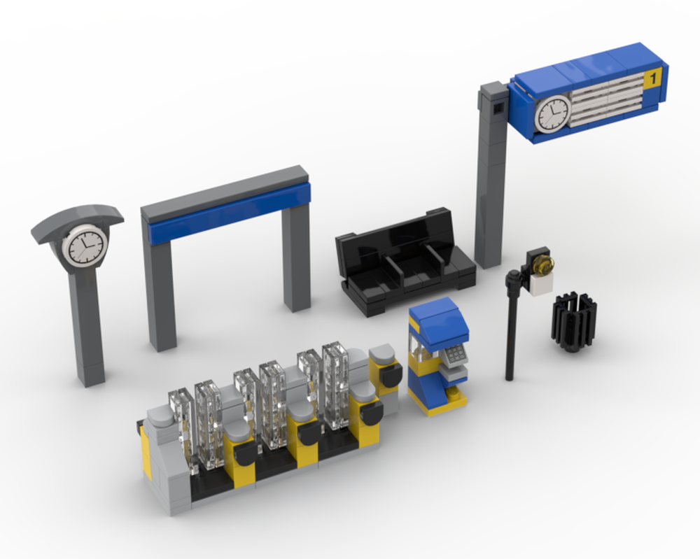 LEGO MOC-224682 Dutch Train Station Accessories Pack by GTerBricks ...