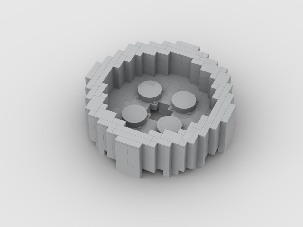 LEGO MOC-224973 UpScale-68325-Brick Round 4x4 by zreptil | Rebrickable ...