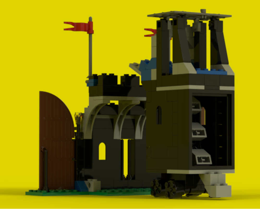 LEGO MOC 6059 Siege Tower & Rampart by Legoivo | Rebrickable - Build ...