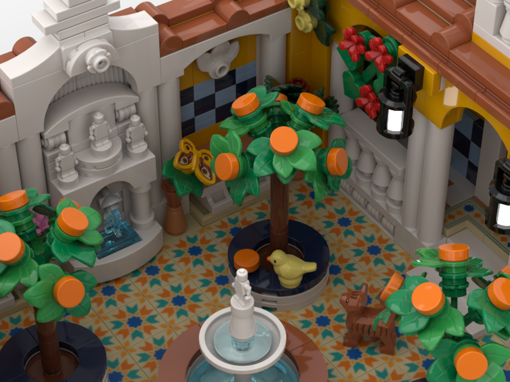 LEGO MOC-225174 Spanish Courtyard by Brick Kaiser | Rebrickable - Build ...