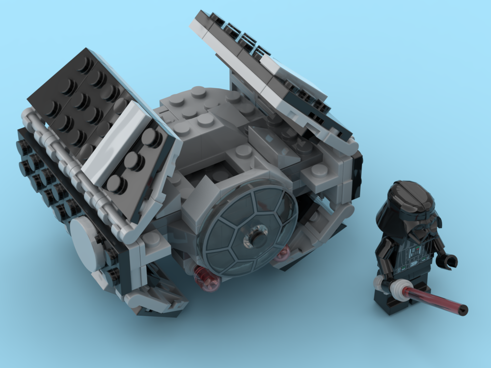 MOC Microfighter - TIE/ad bensbrickdesigns Rebrickable - Build LEGO