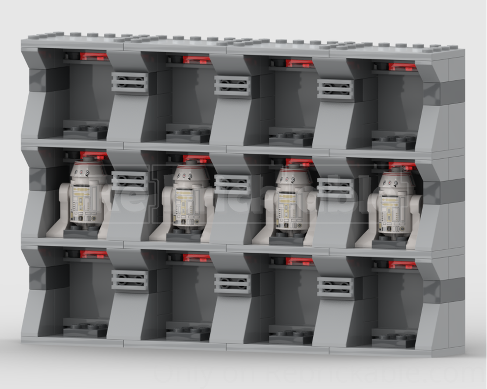 LEGO MOC Display for Astromech minifigures by Fantasts | Rebrickable ...