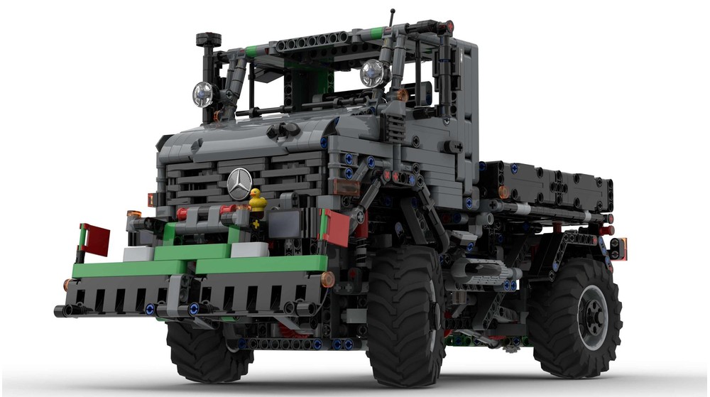 LEGO MOC 42129 Mercedes-Benz Unimog U2100 Agrar with 5 attachments
