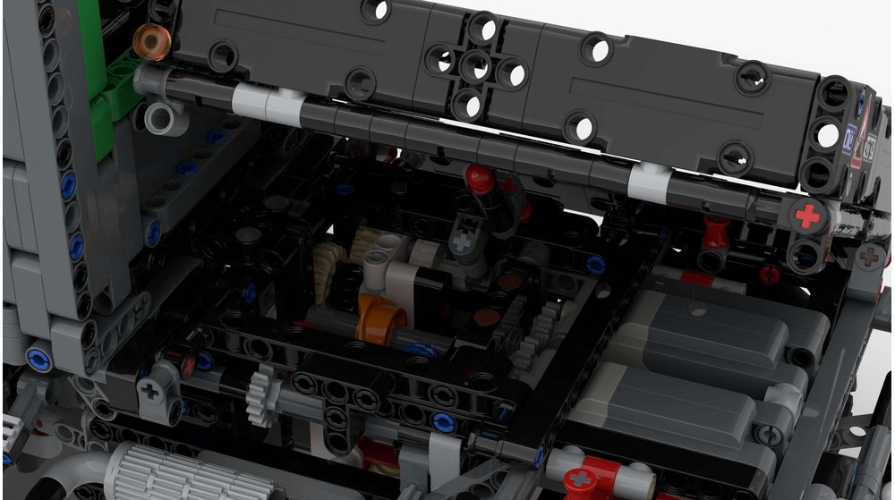 LEGO MOC 42129 Mercedes-Benz Unimog U2100 Agrar with 5 attachments