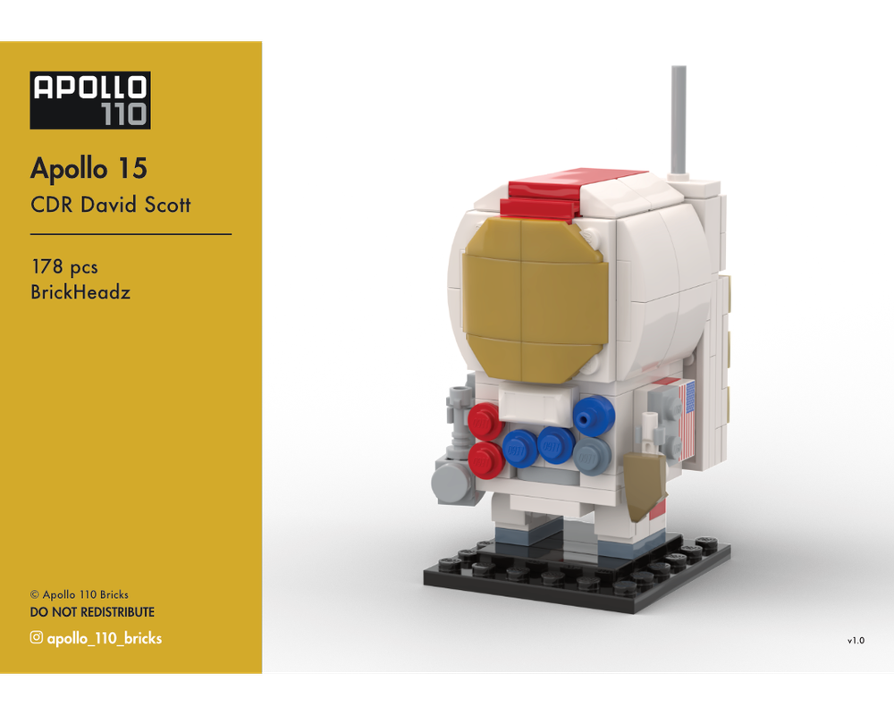 LEGO MOC Apollo 15 David Scott BrickHeadz by Apollo_110_Bricks ...