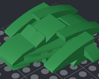 Green Starship from LEGO Creator set 31058; Mighty Dinosaurs (Green)