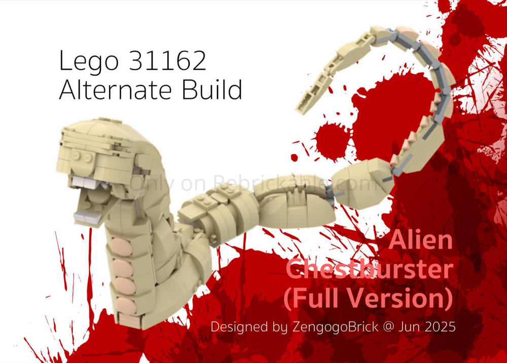 LEGO MOC-225855 31162 x 2 Alien - Chestburster (Full Version) by