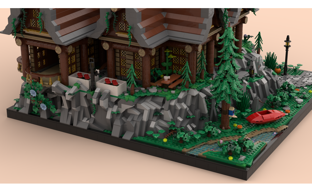 LEGO MOC-225869 Rustic Mountain House by Helldogg12 | Rebrickable ...