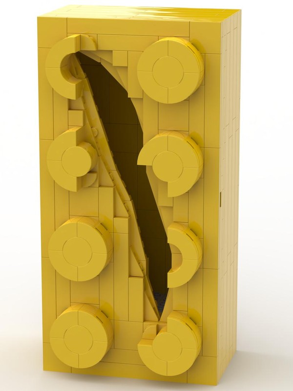 LEGO MOC-22587 2x4 Slashed Brick by ZTBricks | Rebrickable - Build with ...