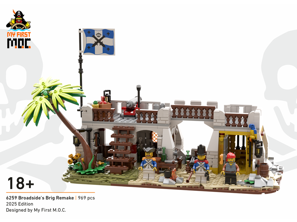 LEGO MOC 6259 Broadside's Brig Remake (2025 Edition) + GWP Caribbean ...