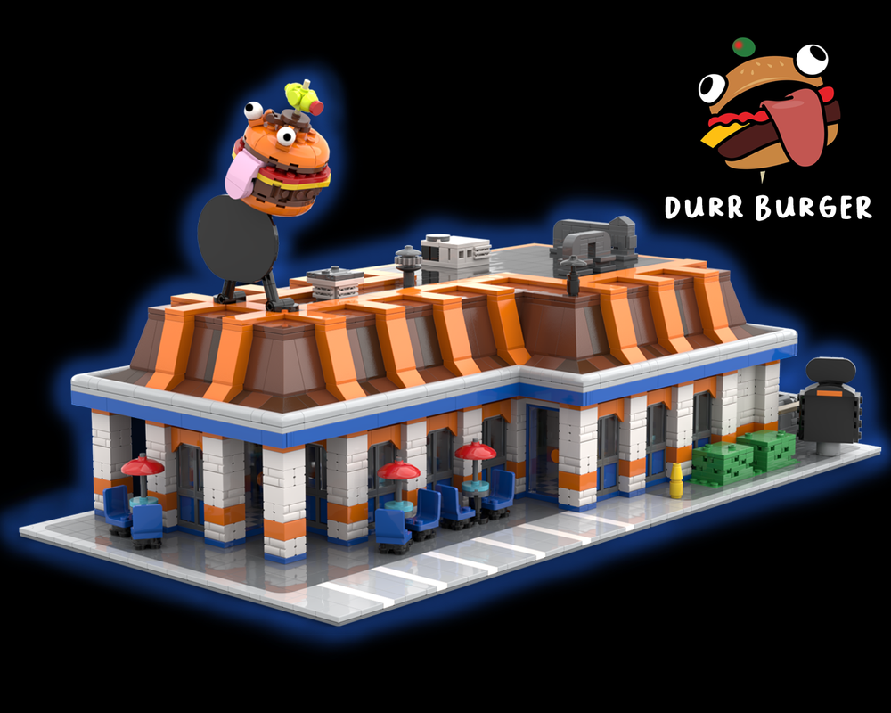 LEGO MOC-226071 Full-Size Durr Burger Restaurant by frug | Rebrickable ...
