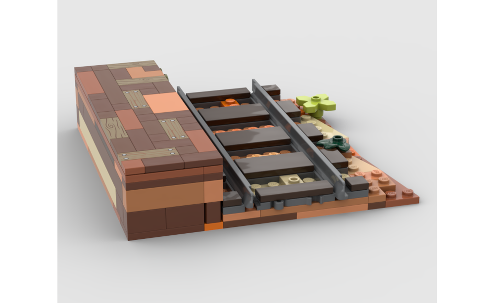 LEGO MOC-226102 Western Track Segment - PLATFORM BACK by Luca Heyworth ...