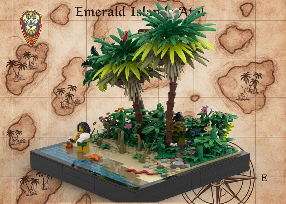 LEGO MOC-226341 🐚 SHELL GATHERER - Island Woman's Daily Life | Modular ...