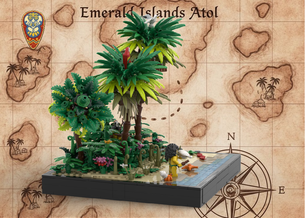 LEGO MOC-226341 🐚 SHELL GATHERER - Island Woman's Daily Life | Modular ...