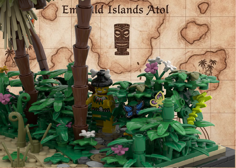 LEGO MOC-226341 🐚 SHELL GATHERER - Island Woman's Daily Life | Modular ...