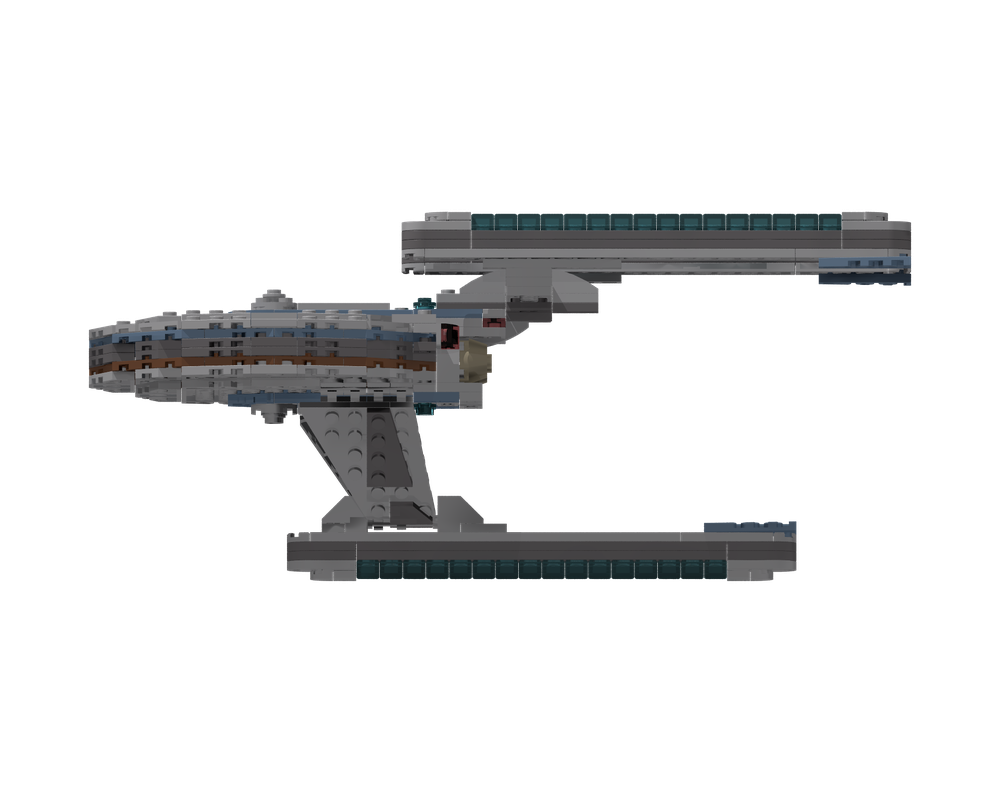 LEGO MOC USS Hutzel Kitbashed Starship, Smooth and Updated Colors ...