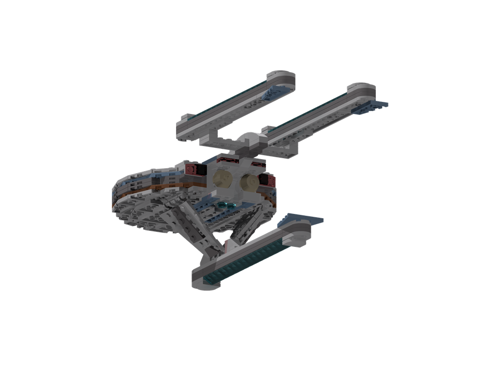 LEGO MOC USS Hutzel Kitbashed Starship, Smooth and Updated Colors ...