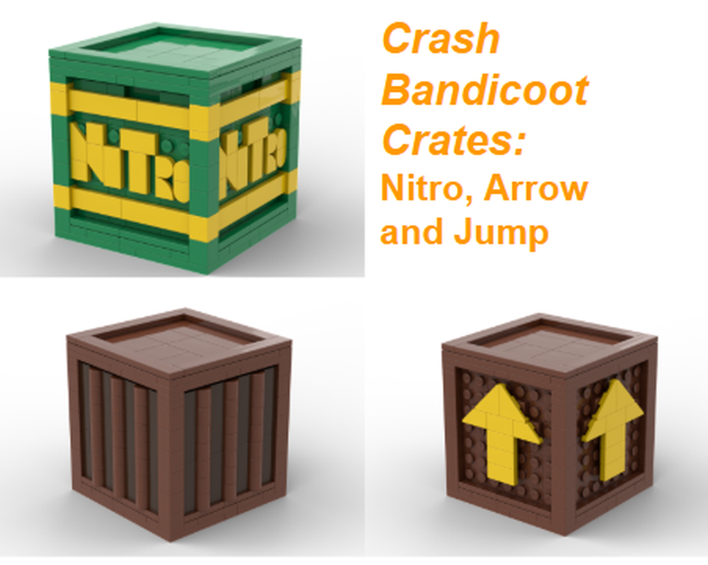 Crash Bandicoot Crates – Nitro, Arrow and Jump