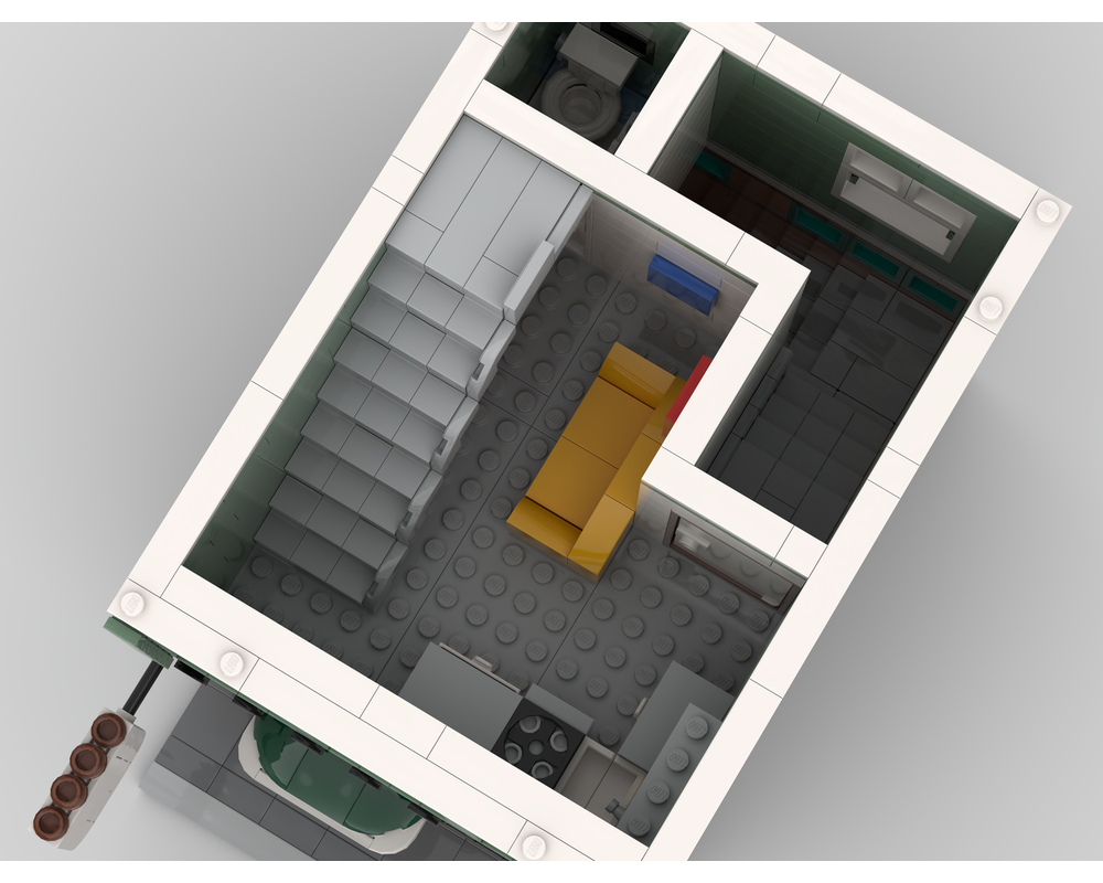 LEGO MOC Beans & Brew - Coffee Shop & Apartment Modular by