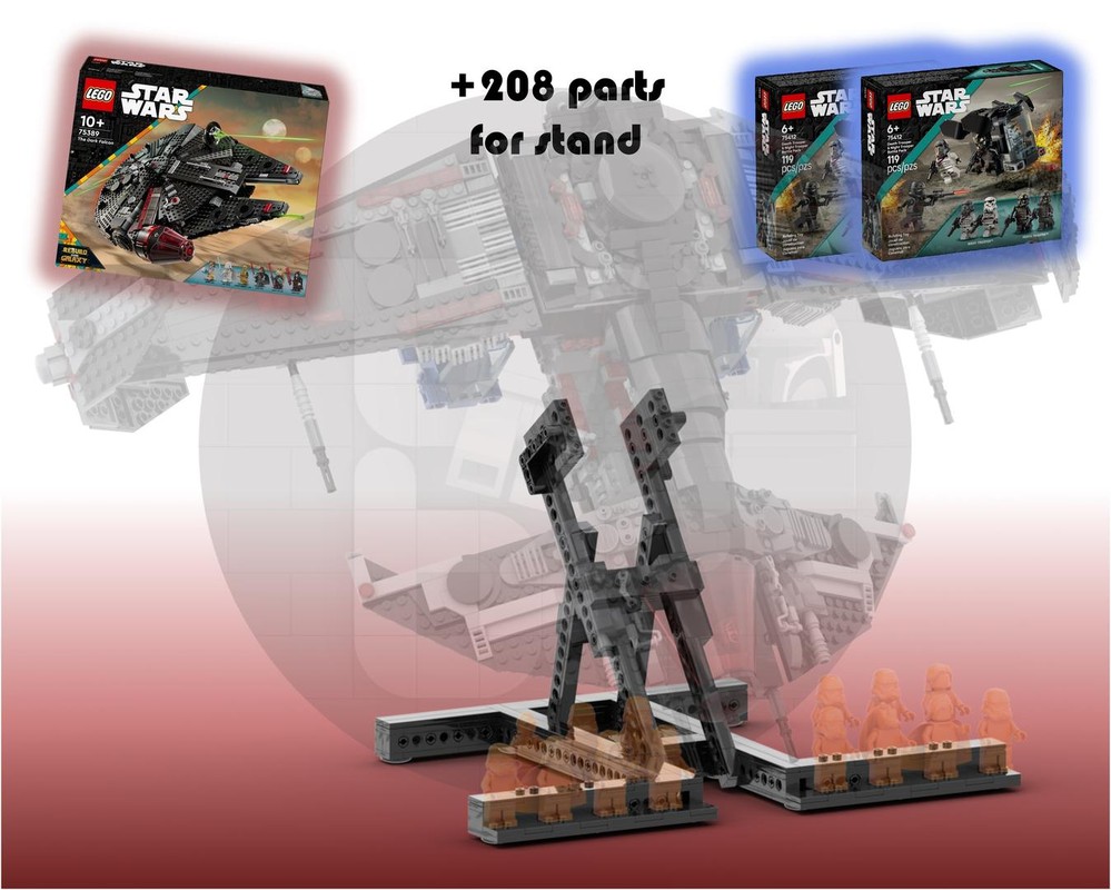 LEGO MOC Stand for: 75389 - Heavy Altitude Support Craft - DaNight