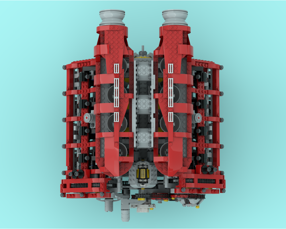 LEGO MOC-226736 V8 Engine Red by Smudge | Rebrickable - Build with LEGO