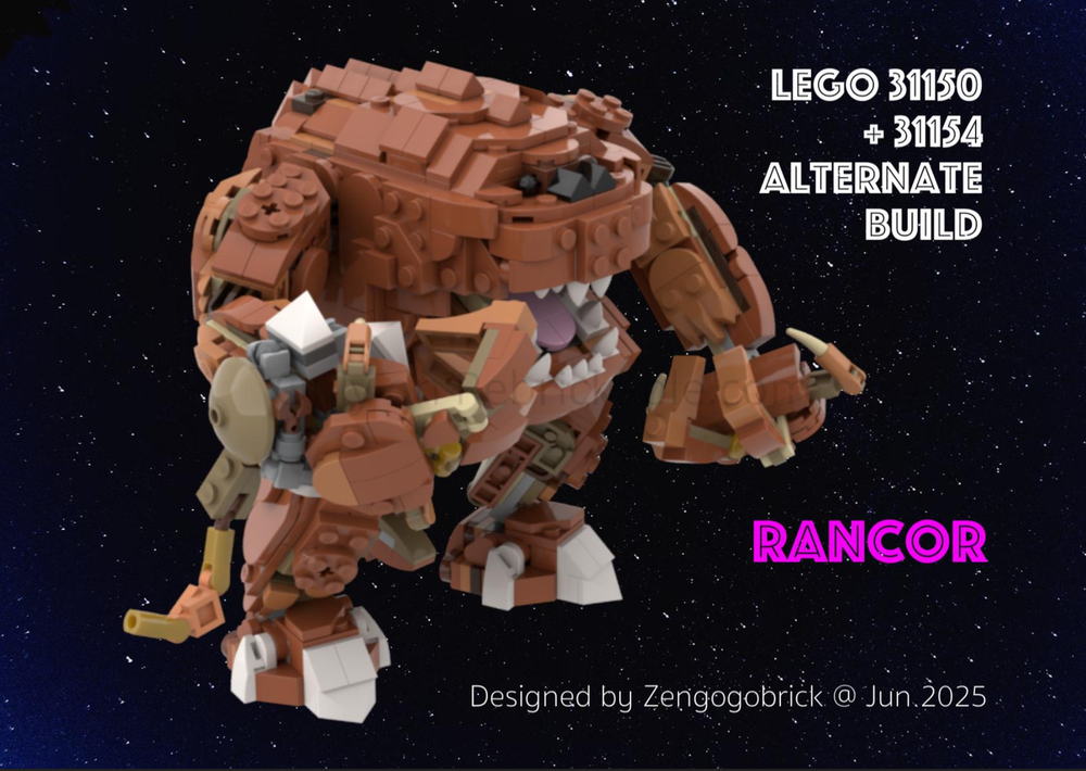LEGO MOC-226879 31150+31154 Rancor by zengogobrick | Rebrickable ...