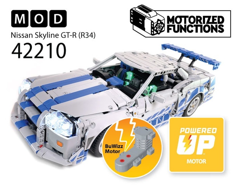 LEGO MOC-226958 42210 Fast & Furious 2 Nissan Skyline GT-R (R34