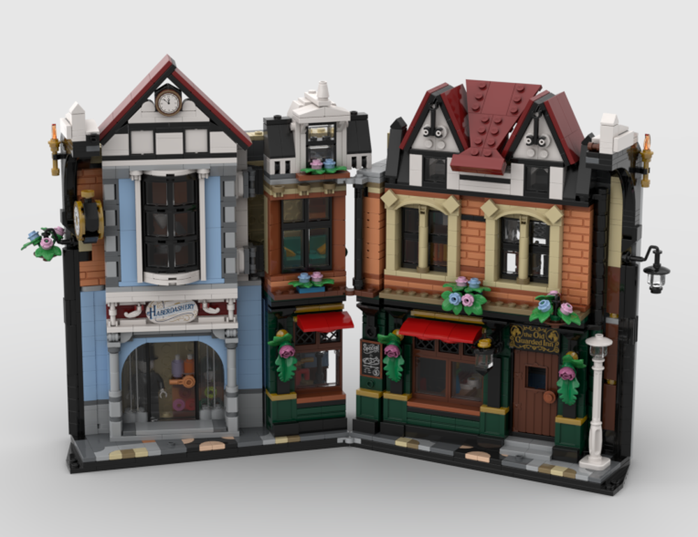 MOC-227053 Tudor Book Nook, Alternate build of Lego 10350