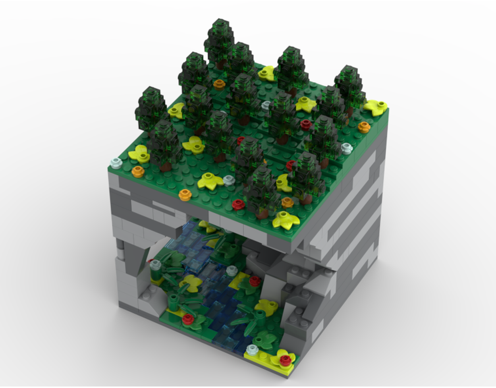 LEGO MOC-227279 Cave Diorama by JojoTheBuilder | Rebrickable - Build ...