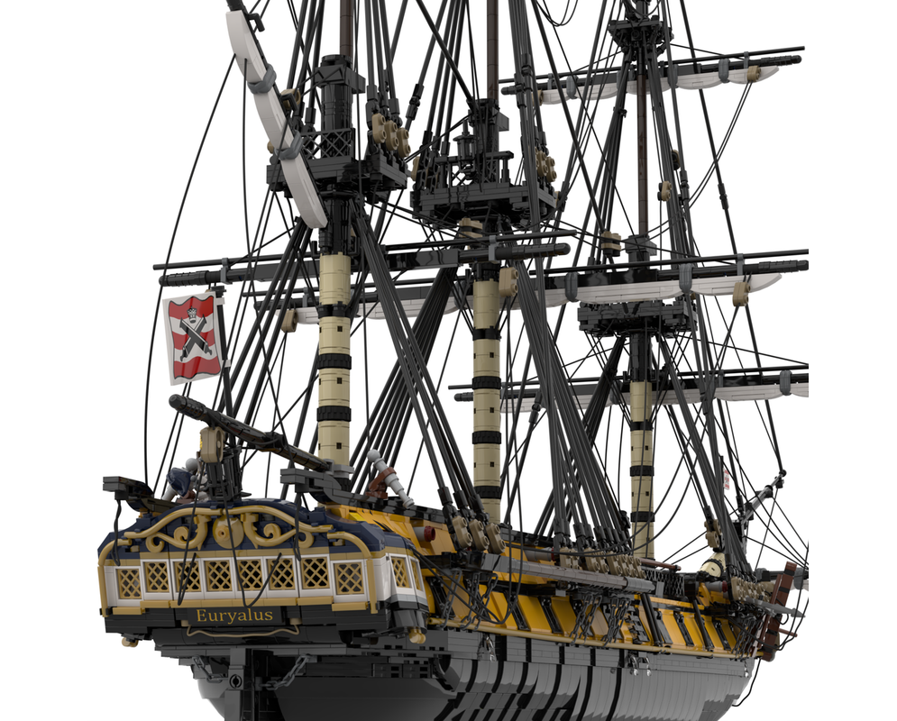 LEGO MOC HMS Euryalus Frigate by boeing_787_8_dreamliner