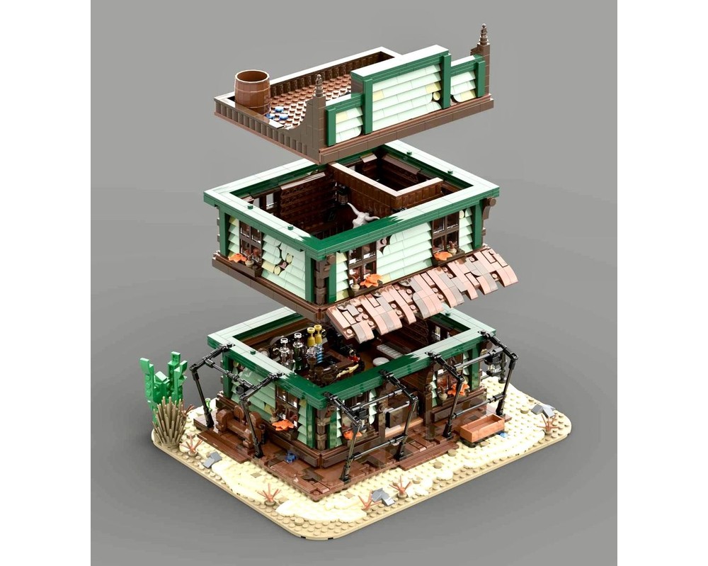 LEGO MOC-227472 Modular Western Saloon by PeetersKevin | Rebrickable ...