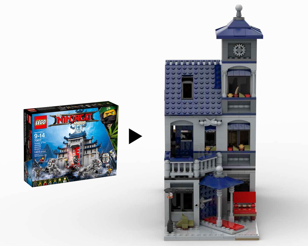 LEGO MOC 70617 Modular - Secret Hideout by peme | Rebrickable Build LEGO
