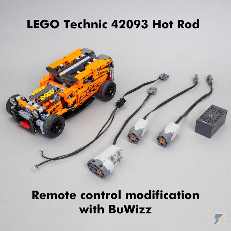 LEGO MOC Technic 42093 Hot Rod BuWizz RC mod by RacingBrick | Rebrickable Build with LEGO