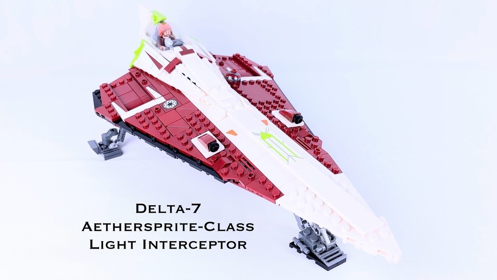 LEGO MOC-227591 Obi-Wan's Delta-7 Aethersprite-Class Light