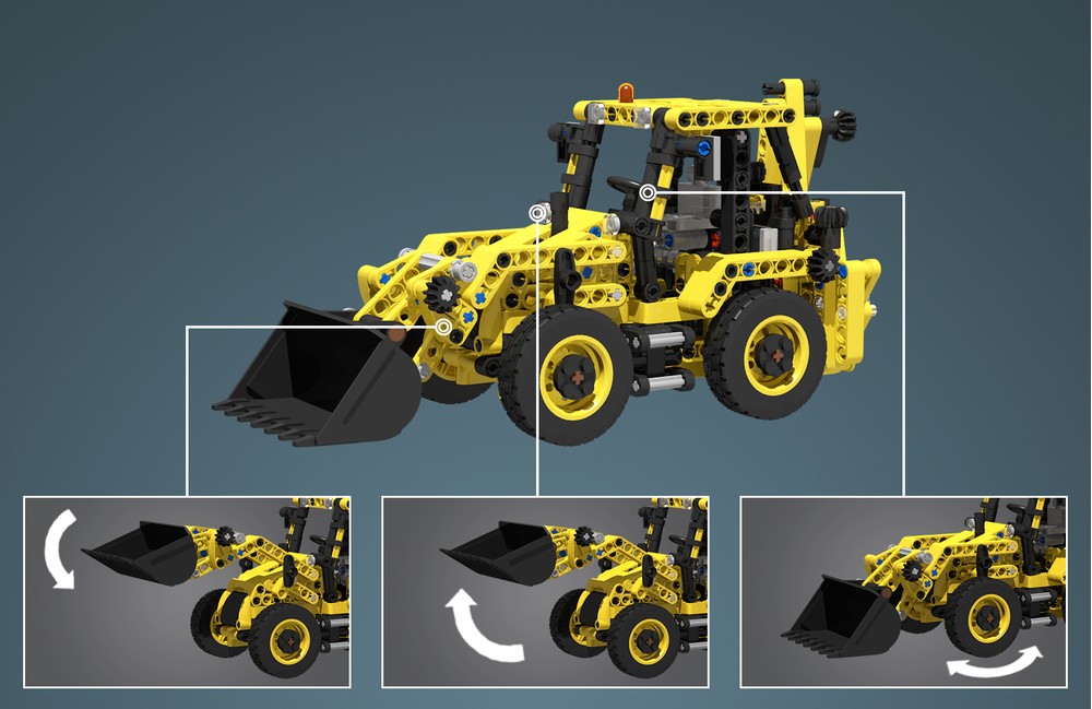 LEGO MOC-227596 Mini JCB 4CX Backhoe by nguyengiangoc | Rebrickable ...
