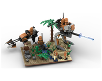 diorama from 75089-1 set ''Geonosis Troopers''