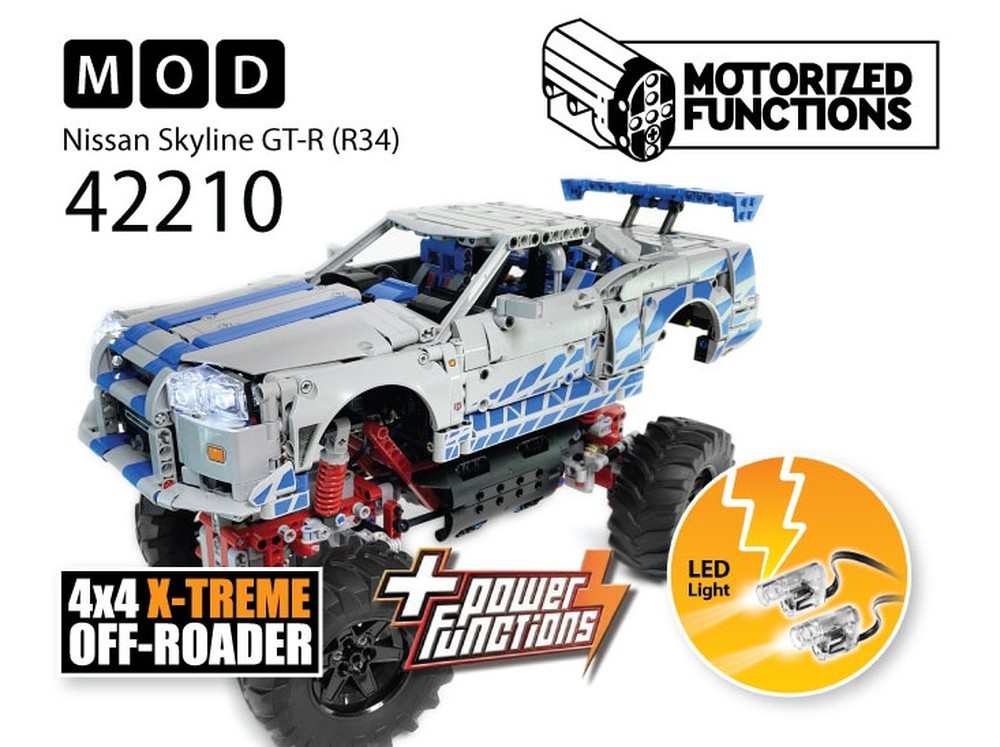 LEGO MOC-227822 42210 Fast & Furious 2 Nissan Skyline GT-R (R34