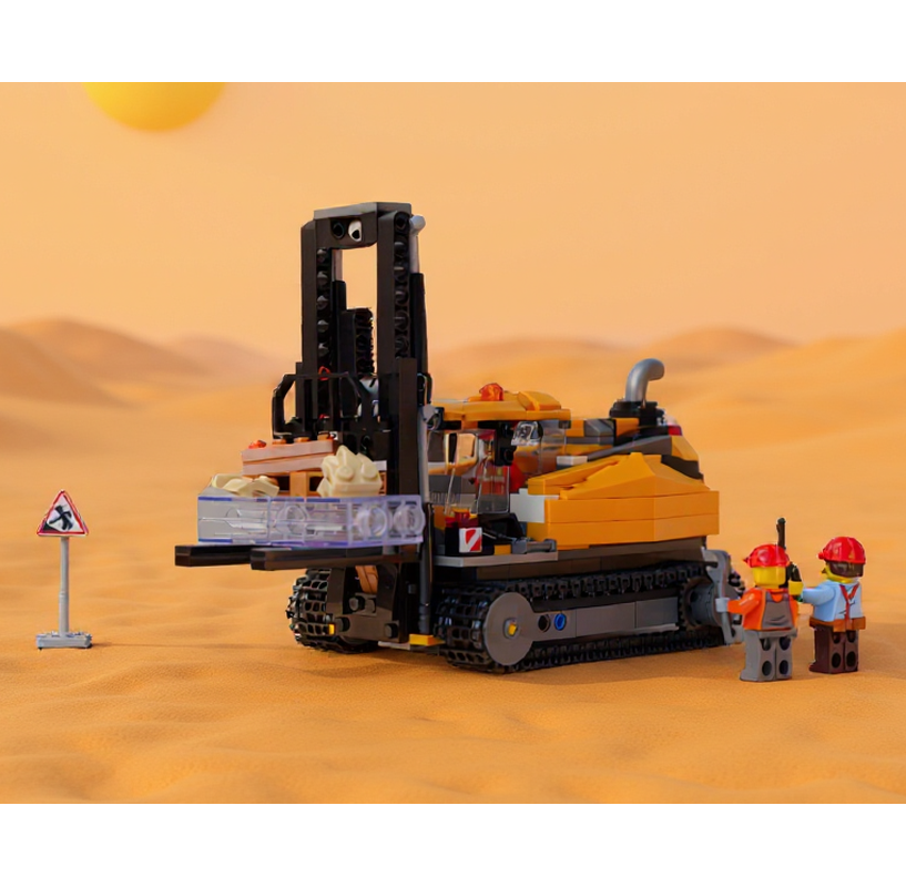 LEGO MOC-228051 Tracked Forklift (Working Lift) – LEGO City 60466 ...