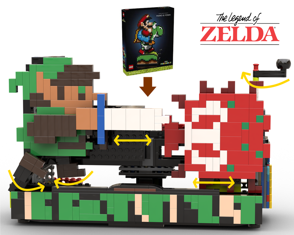 How To Build A Lego Bit Mario Lego MOC 60 Bricks Custom Stile