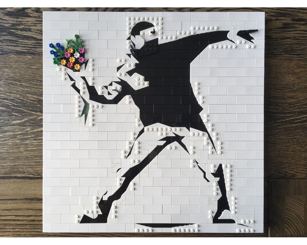 LEGO MOC Banksy - Flower Throw by krb | Rebrickable - Build with LEGO