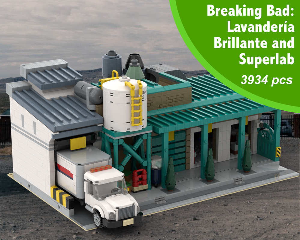 LEGO MOC-228389 Breaking Bad: Modular Laundromat and Superlab by