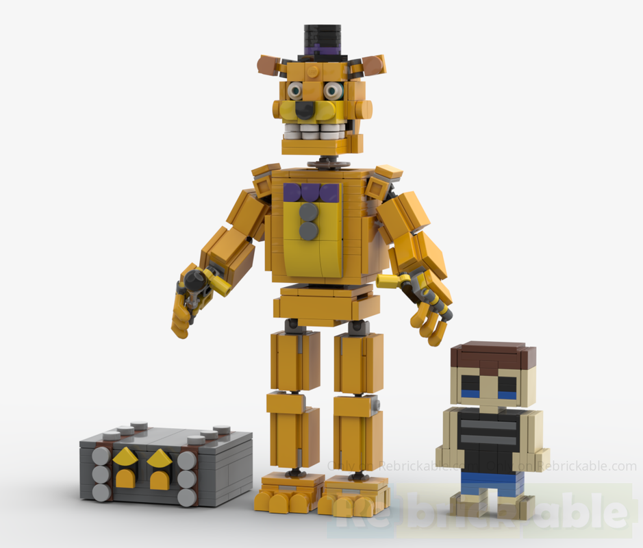 LEGO MOC-228539 Fredbear - Five Nights at Freddy's 4 by 2MyTailfin ...