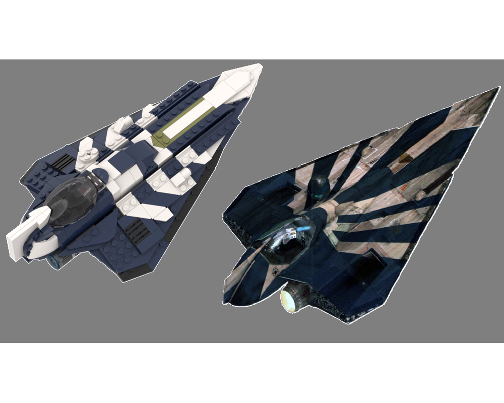 LEGO MOC Plo Koon's Delta-7 Starfighter by Sofubi | Rebrickable - Build