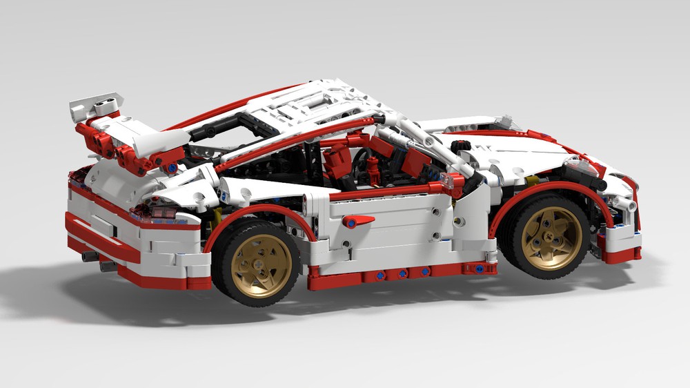 LEGO MOC 42056 Porsche GT3 RS Upgraded MOC (more realistic) by  BrickStructor