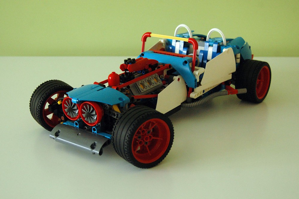 LEGO MOC Hotrod - alt 42077 by muffinbrick | Rebrickable - Build with LEGO