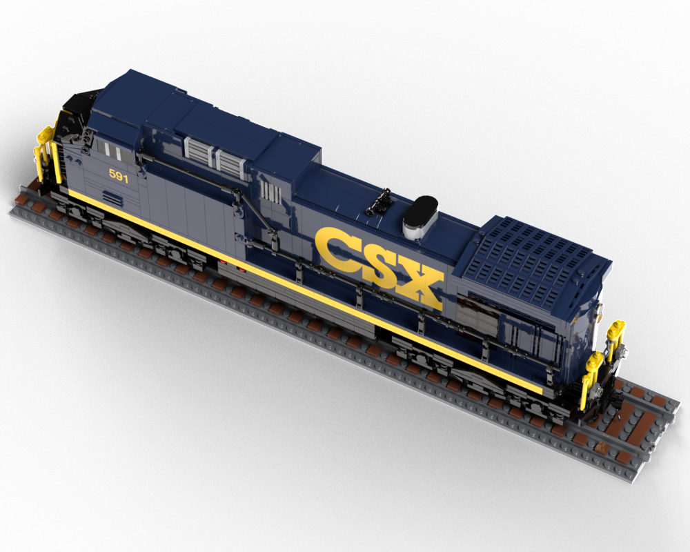 LEGO MOC-228903 CSX 591 GE AC4400CW by 603bricks | Rebrickable